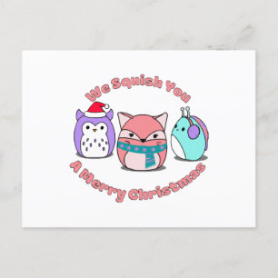 Carte Postale Squish You A Merry Christmas