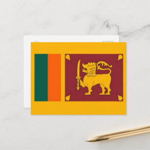 Carte Postale Sri Lanka - Drapeau -