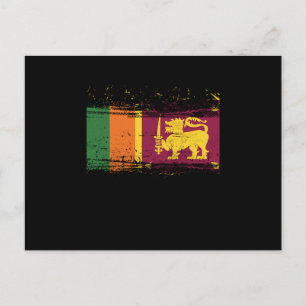 Carte Postale Sri Lankan Flag