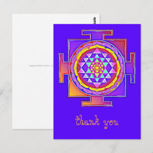 Carte Postale Sri Yantra - Symbole hindouiste Design 1