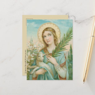 Carte postale St. Agnes de Rome (MH 01)
