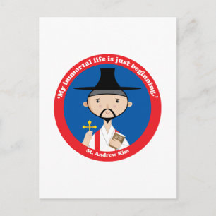 Carte Postale St. Andrew Kim