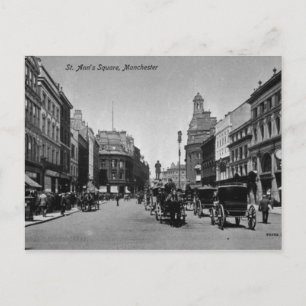 Carte Postale St. Ann's Carré, Manchester, vers 1910