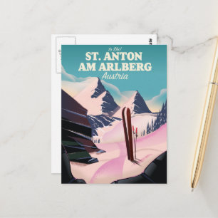 Carte Postale St. Anton am Arlberg ski Autriche