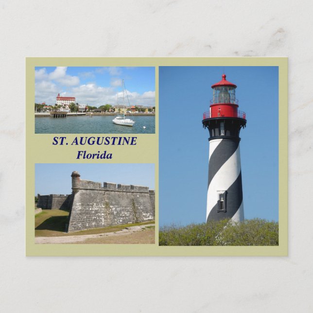 Carte postale St' Augustine, Floride (Devant)