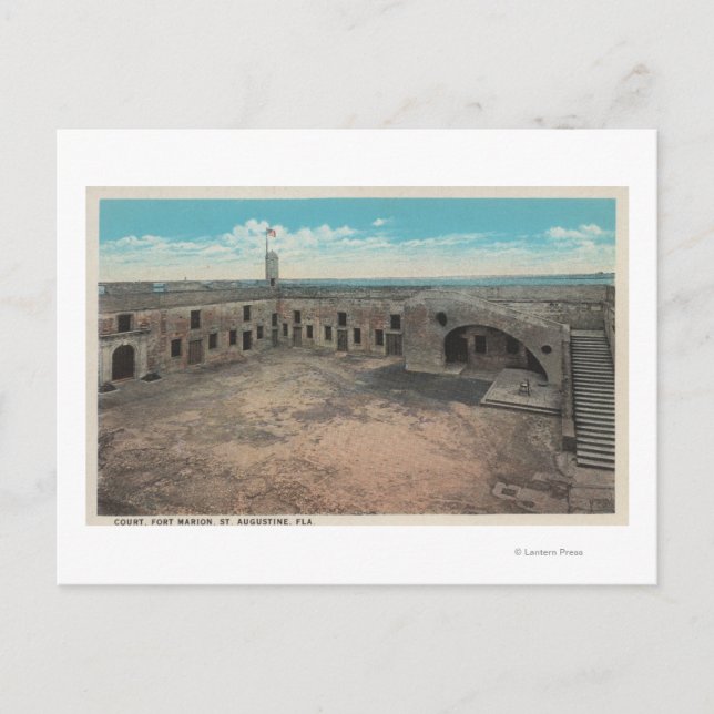 Carte Postale St. Augustine, Floride - Oeil de Ft. Mario (Devant)