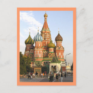 carte postale, "St Basil's, Moscou"