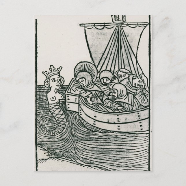 Carte Postale St. Brendan et la Sirène (Devant)