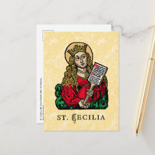 Carte Postale St. Cecilia avec Hymn Board (Nuremberg)