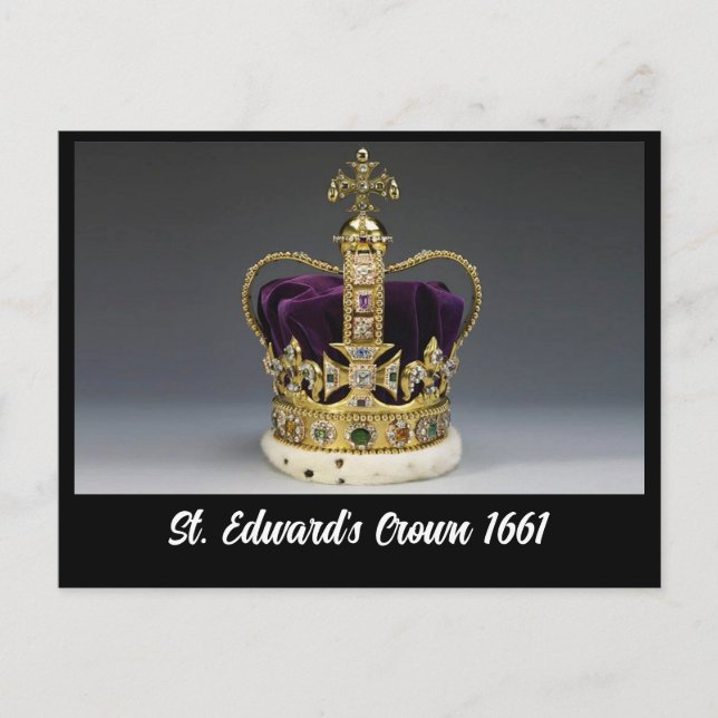 Carte Postale St. Edward's Crown 1661 (Devant)