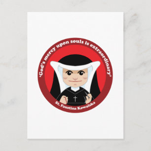 Carte Postale St. Faustina Kowalska