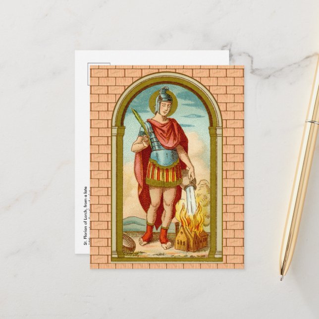 Carte Postale St. Florian de Lorch (BK 32) (Devant/Arrière en situation)