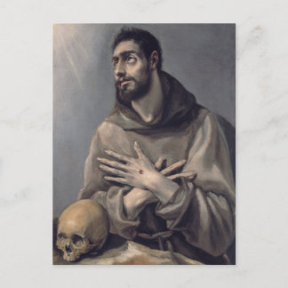 Carte Postale St. Francis in Ecstasy by El Greco