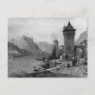 Carte Postale St. Goar, gravée par J. Outhwaite