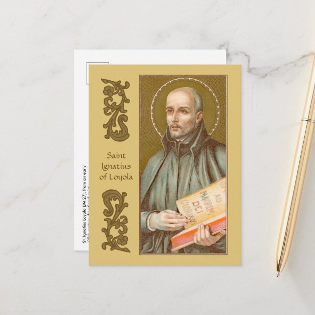 Carte Postale St. Ignace de Loyola (JM 27) (Devant/Arrière en situation)