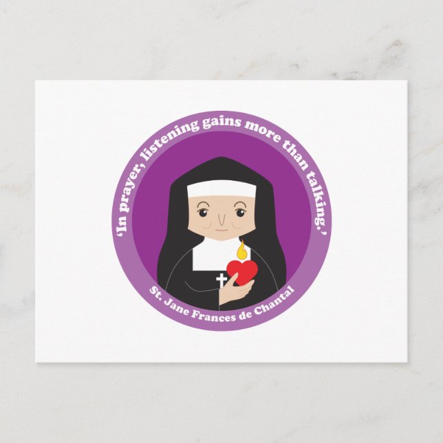 Carte Postale St. Jane Frances de Chantal (Devant)