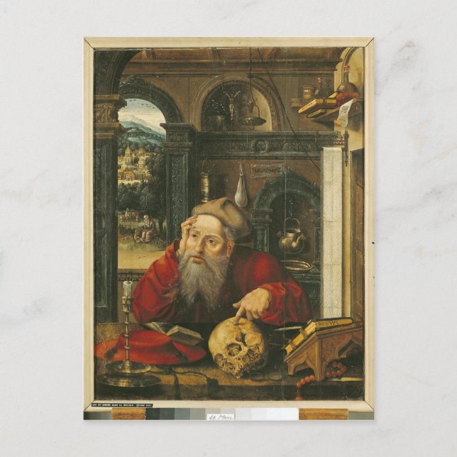 Carte Postale St. Jérôme dans son étude (Devant)