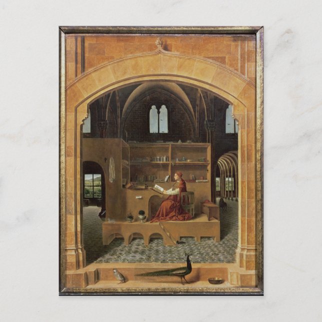 Carte Postale St. Jérôme dans son étude, c.1475 (Devant)