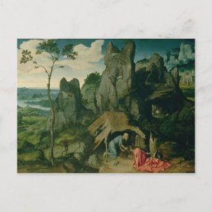 Carte Postale St. Jerome in the Desert (oil on panel)