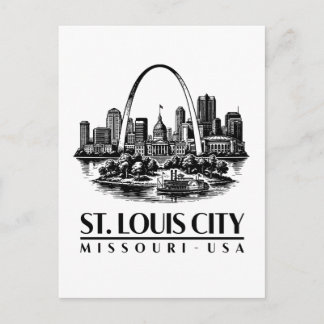 Carte Postale St. Louis City Missouri USA