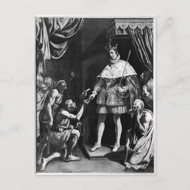 Carte Postale St. Louis Distributing Alms, c.1615-20 (Devant)