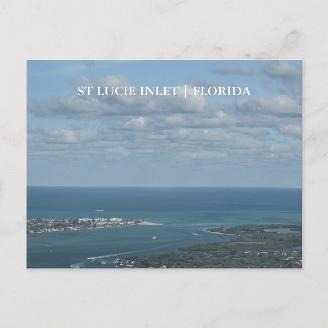 Carte Postale St Lucie Inlet Floride Vue aérienne (Devant)
