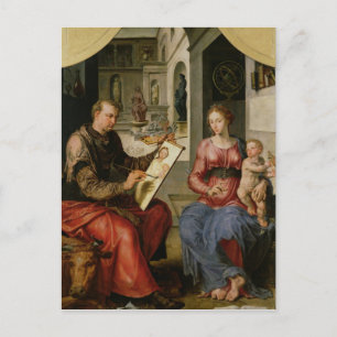 Carte Postale St. Luke Peinture de la Vierge, c.1545