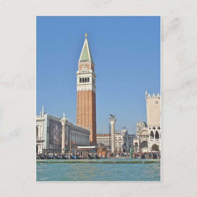 Carte Postale St Marks Plaza et Bell Tower - Venice Italie (Devant)