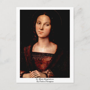 Carte Postale St Mary Magdalene Par Pietro Perugino