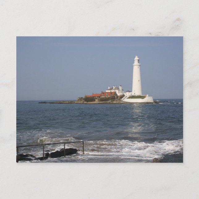 Carte Postale St Mary's Lighthouse, Whitley Bay Post Card (Devant)