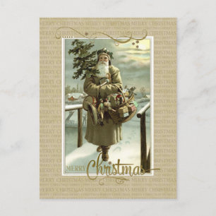 Carte postale St Nick Christmas Reproduction Vinta