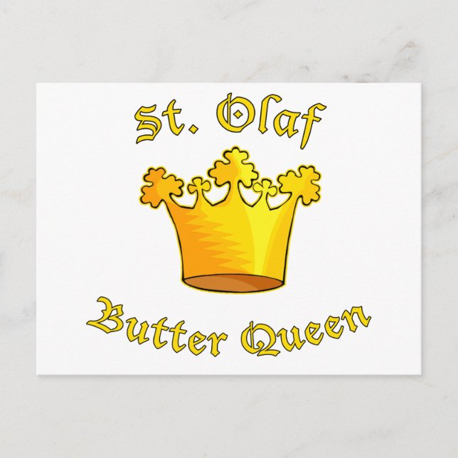 Carte Postale St. Olaf Butter Queen Produits (Devant)