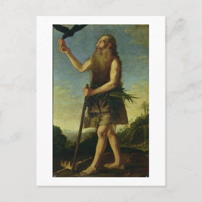 Carte Postale St. Onuphrius (huile sur toile) (Devant)