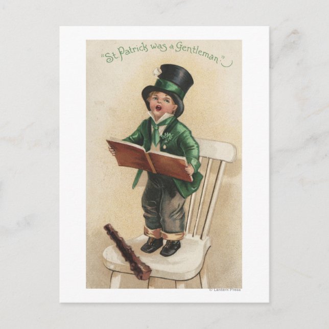 Carte Postale St. Patrick était un Gentleman (Devant)