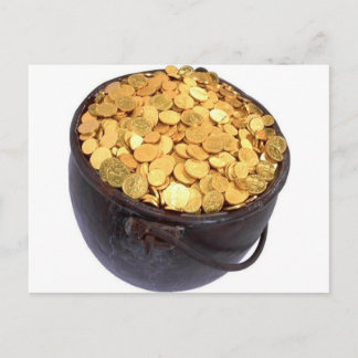 Carte Postale St Patrick&- Pot d'or