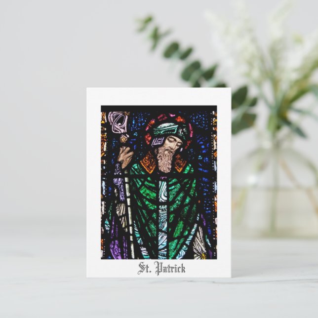 Carte Postale St. Patrick Verre tendu (Debout devant)