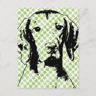 Carte Postale st patrick - Vizsla Silhouette - Reagan