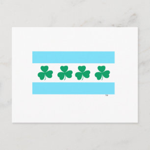 Carte Postale St Patrick's Chicago Dye the River Green