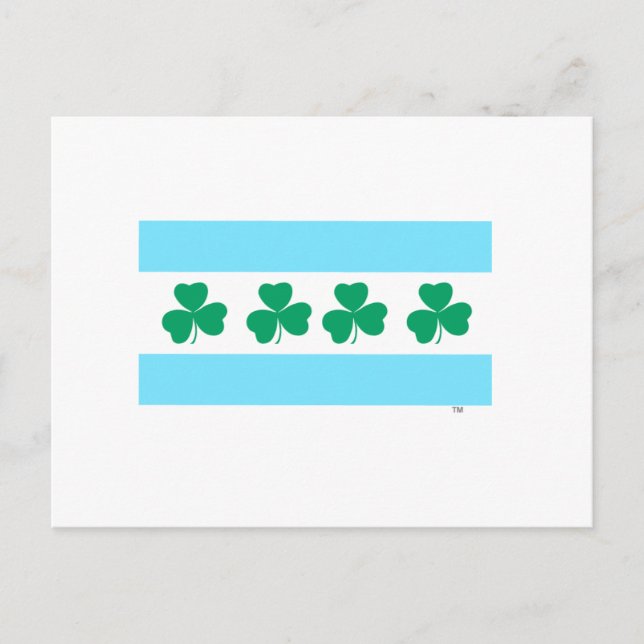 Carte Postale St Patrick's Chicago Dye the River Green (Devant)