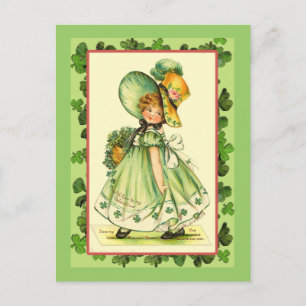 Carte Postale St. Patrick's Day Shamrock Queen Cards