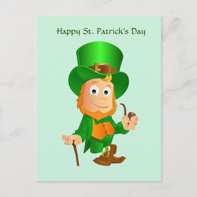 Carte postale St. Patrick's Leprechaun Holiday (Devant)