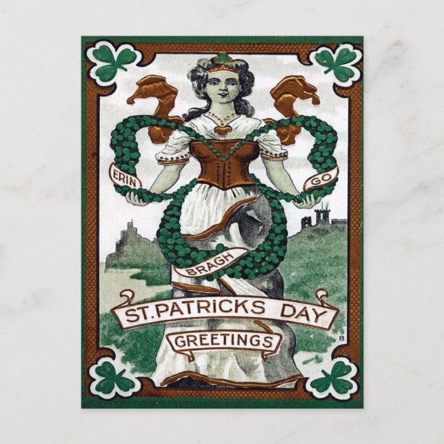 Carte Postale St Patrick's vintage (Devant)