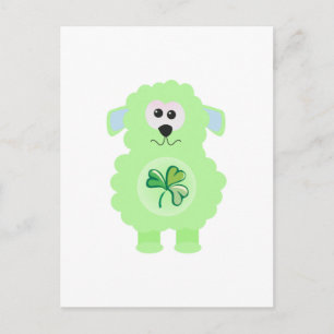 Carte Postale St. Pattys Day Agneau de Goofkins