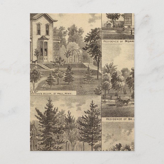 Carte Postale St. Paul, Minnesota Lithograph (Devant)