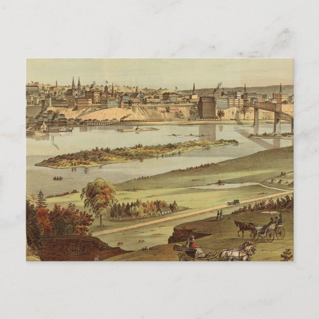 Carte Postale St. Paul, Minnesota Lithographie 2 (Devant)