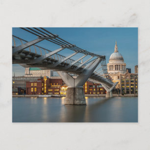 Carte Postale St Pauls et le pont du Millenium