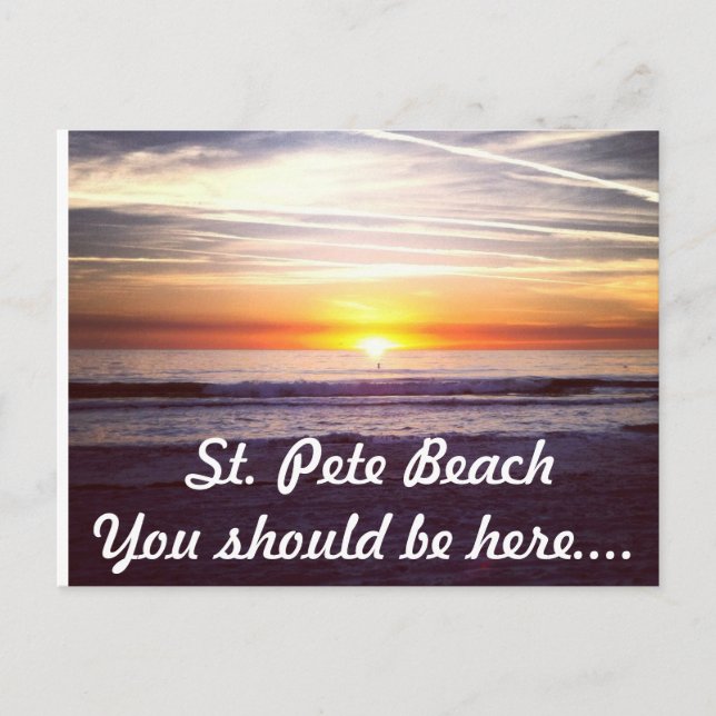 Carte Postale St. Pete Beach Vous Devriez Être Ici... (Devant)