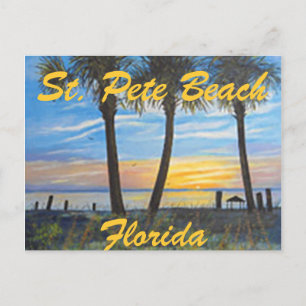 CARTE POSTALE "ST. PETE PLAGE FLORIDA PALMS "