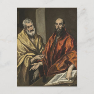 Carte Postale St Peter et St Paul   c.1605-8 (Huile sur toile)