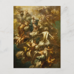 Carte Postale St Philip Neri en gloire par Giovanni Ferretti